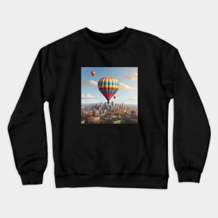 Air Balloon Sky Vintage Aircraft Established Since Crewneck Sweatshirt